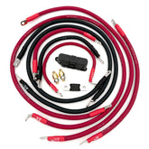 The Big 7 Battery Cable Kit for Chevy/GMC GMT800 trucks and SUVs replaces aging factory wiring with high-performance, oversized copper cables designed to improve starting power, charging efficiency, and overall electrical reliability.
