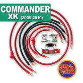 Jeep Commander XK Big 7 Battery Cable Kit (2005-2010), designed to upgrade your electrical system for better power delivery.