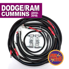 Dodge/RAM Cummins Diesel 4th Gen (2010-2018) Big 7 battery cable kit, designed to enhance electrical power handling and overall system performance.