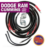 Dodge Cummins Diesel 2nd Gen Big 7 battery cable kit (1994-2002) designed for upgraded electrical performance in demanding off-road conditions.