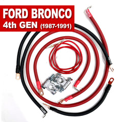 Ford Bronco - Gen 4 Battery Cable Kit (1987-1996), designed for optimal power delivery and performance in your Ford Bronco.
