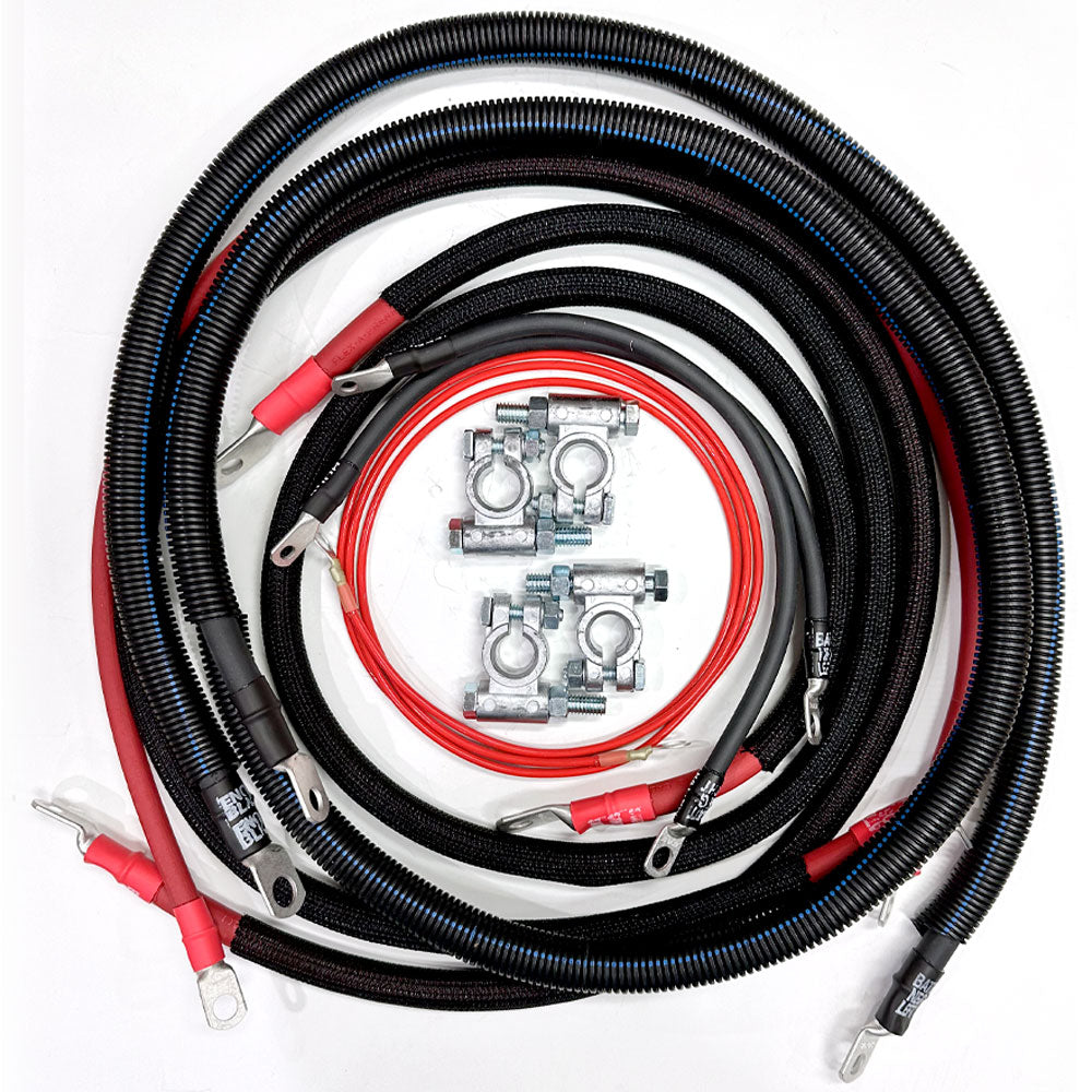 Upgrade your Ford Powerstroke 7.3 Diesel F250/F350 OBS (1990-1997) with this Big 7 battery cable kit for superior electrical efficiency and power.