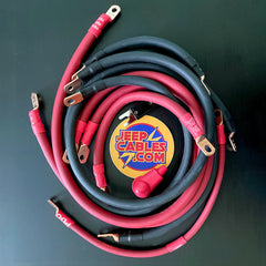 Jeep Commander XK Big 7 Battery Cable Kit (2005-2010), engineered for improved electrical efficiency and durability.
