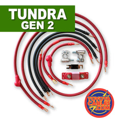 Toyota Tundra Big 7 battery cable kit (Gen 2 - 2007-2018) for superior electrical power and off-road durability.