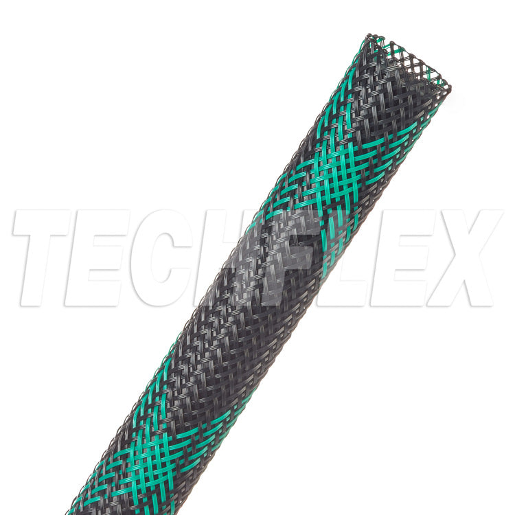 Black wire with green tracer offering high visibility and resilience for off-road vehicles.