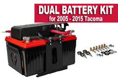 Genesis Offroad Toyota Tacoma Dual Battery Kit for 2005-2015 (Gen 3), providing reliable power for off-road enthusiasts with dual battery setups.