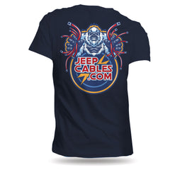 JeepCables YETI T-Shirt, showcasing rugged style for off-road enthusiasts with a durable, high-quality design.