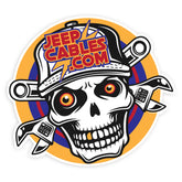 Skull and Wrench Bones Sticker, a bold design with a skull and wrench, perfect for any off-road or mechanic.