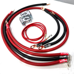 Ford F-Series 460ci / 7.5L (1992-1997) Big 7 battery cable kit for JeepCables high-output alternators, product image.