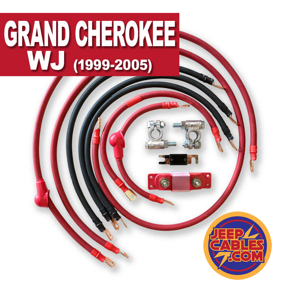 Jeep Grand Cherokee WJ Big 7 Battery Cable Kit (1999-2005)