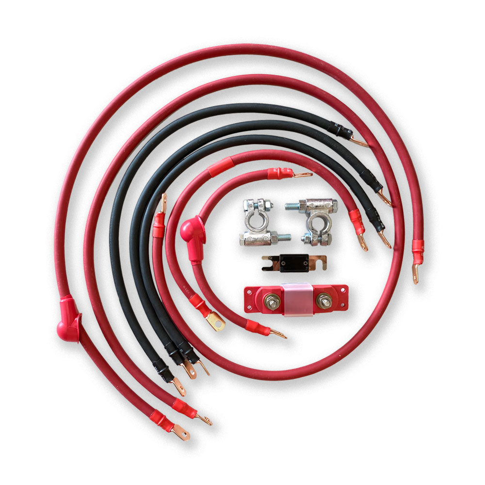 Jeep Wrangler YJ Big 7 Battery Cable Kit (1986-1995)