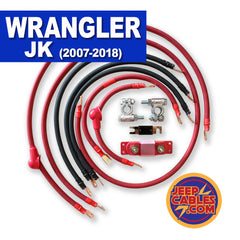 Upgrade your Jeep Wrangler JK (2007-2018) with the Big 7 battery cable kit for improved electrical power during off-road adventures.
