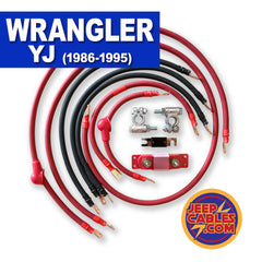 Jeep Wrangler YJ Big 7 Battery Cable Kit (1986-1995)