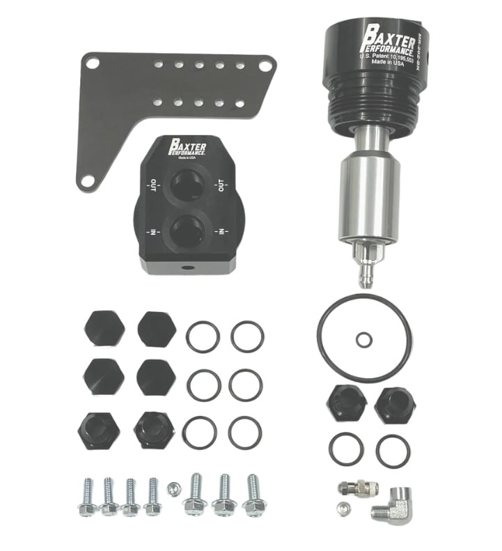 Baxter Performance Pentastar 3.6L Cartridge to Remote Adapter and 6-Port Remote Mount Combo Pack - JT/JL/JK 2014+ 3.6L