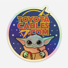 Toyota Cables Grogu Sticker